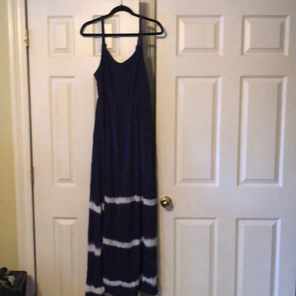 Beautiful Torrid 1 (sz 14-16) gauze maxi dress adjustable straps. TT - Picture 2 of 6